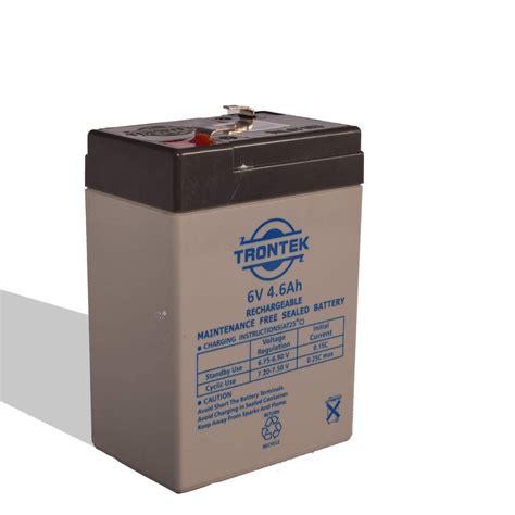 Trontek 6 Volt 4.6 Ah Rechargeable Battery, Pack of 1 : Amazon.in ...