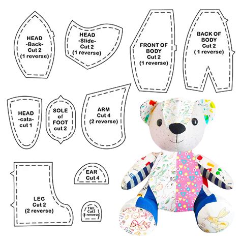 Image result for Memory Teddy Bear Patterns Free