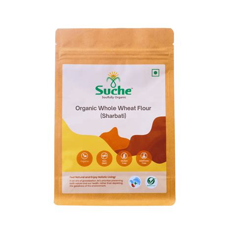 Organic Whole Wheat Flour (Sharbati) - Stone Grounded – Suche Organic