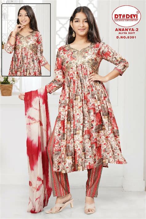 DT Devi Ananya Vol-2 Wholesale Aliya Suits Kids Suits - textiledeal.in