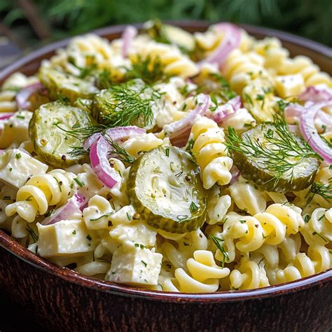 Viral Dill Pickle Pasta Salad