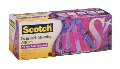3M(TM) Positionable Mounting Adhesive 568, 24 Inches x 50 Feet : Amazon ...
