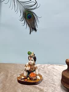 Buy PRATIMA Lord Krishna Idol, Handcrafted Laddu Gopal Murti Sculpture ...