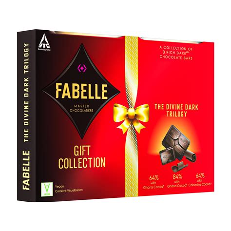 Fabelle Divine Dark Trilogy, Diwali Chocolate Gift Pack Of 3, Luxury ...