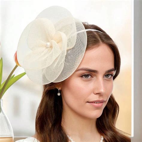 Women Fascinators Hats Headband Vintage Mesh Flowers Kentucky Derby Hat ...