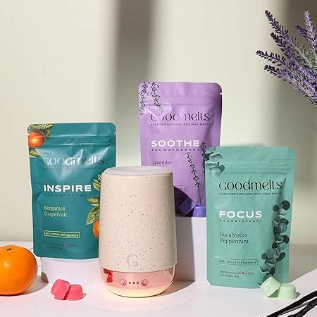 GOODMELTS Aura Speckled White Wax Melting Starter Kit -Aromatherapy ...