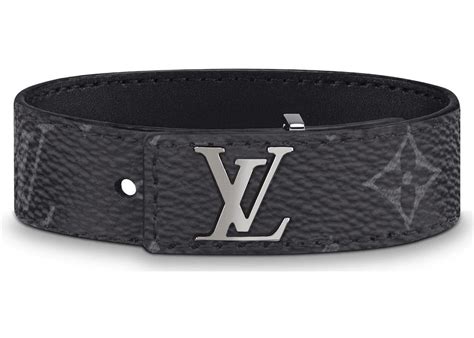 Louis Vuitton LV Slim Bracelet Monogram Eclipse Black in Coated Canvas ...