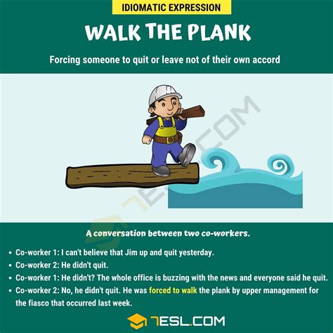 "Walk the Plank" Meaning, Origin and Examples • 7ESL