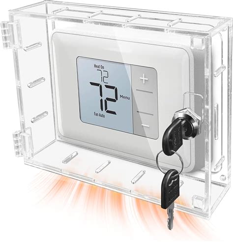 Groword Large Thermostat Lock Box Cover with Key - Fits Honeywell ...