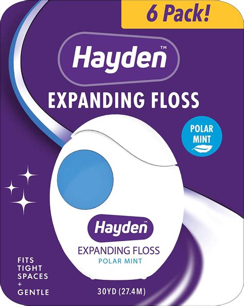 Amazon.com : Hayden Expanding Dental Floss. Expands To Clean Between ...