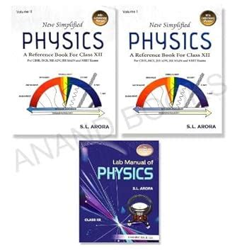 SL Arora Class 12 Physics Reference Book Set