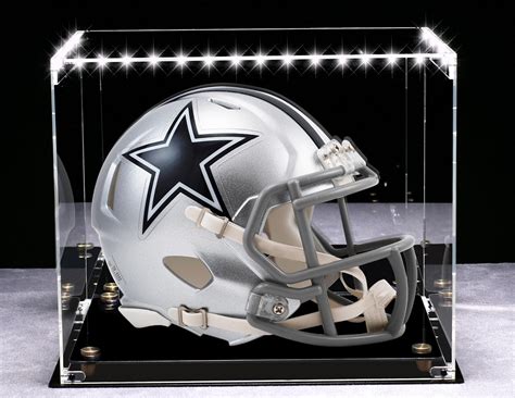 Amazon.com: Football Helmet Display Case Full Size - LED Tricolor Light ...