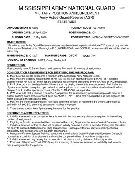 Fillable Online ms ng ANNOUNCEMENT #: 6880 Fax Email Print - pdfFiller