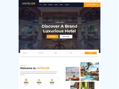 Image result for Copy and Paste HTML and CSS Code for Hotel Website