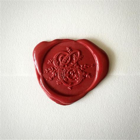 Wax Seal Stamp with an Ornate Design