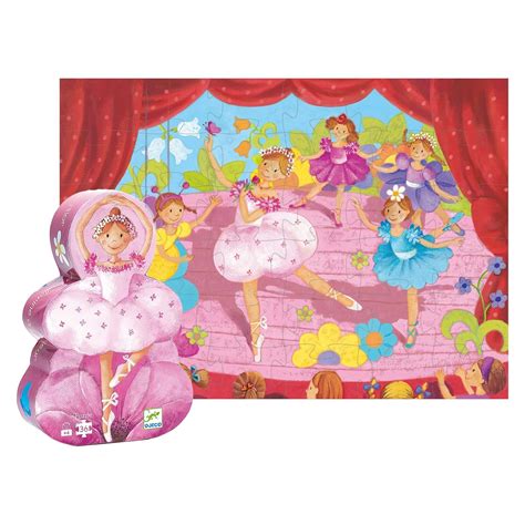 Buy Djeco Ballerina Silhouette Puzzle (36 pc) Online at Low Prices in ...