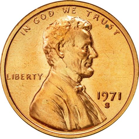One Cent 1971 Lincoln Memorial, Coin from United States - Online Coin Club