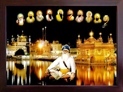 Lord Sikh Guru Poster Print With Frame For Home Decor | Desertcart INDIA