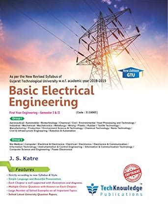 Basic Electrical Engineering For GTU B.E. First Year Engineering Sem 1 ...