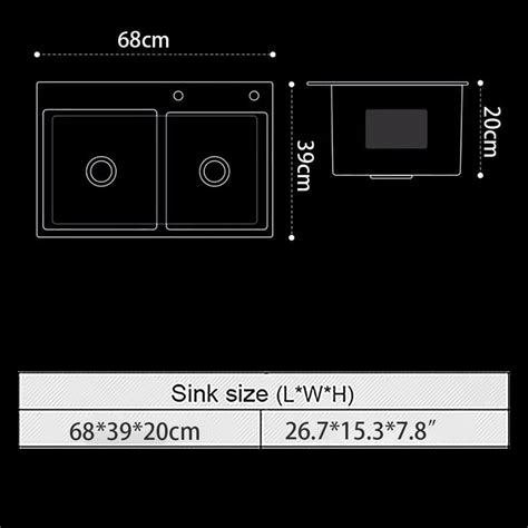 DREMDO Stainless Steel 27-Inch Double Bowl Kitchen Sink India | Ubuy