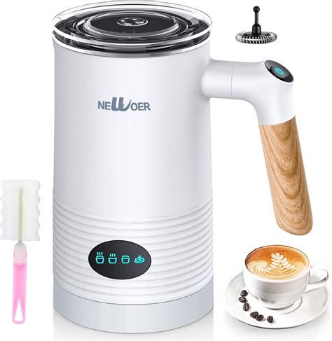 Amazon.com: newoer Electric Milk Frother and Warmer,4 in 1 Automatic ...