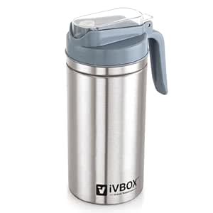 ivbox Aroma 1-Litres Easy Flow Stainless Steel Oil Dispenser Bottle ...