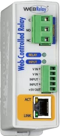 WebRelay Remote Accessible Ethernet Relay and Digital Input Module (9 ...