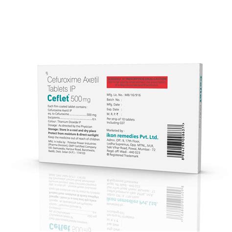 Buy Ceflet 500 MG Tablet (10) Online at Flat 15% OFF | PharmEasy