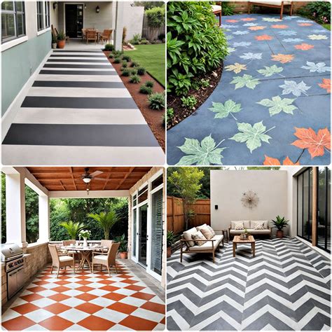 25 Painted Concrete Patio Ideas That Wow Guests