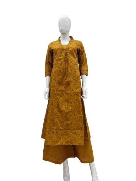 Restocked in new colour! Pretty mustard embroidery kurta pant– Aashvi ...