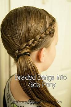 How To Do Your Hair by Tween Hair Do S Braided Bangs Into A Side Pony How To Do Your Hair