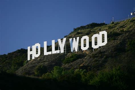 Hollywood Sign At Night