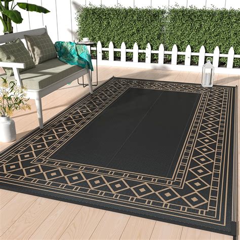 Amazon.com: GENIMO Outdoor Rug Waterproof 6' x 9' for Patio, Foldable ...