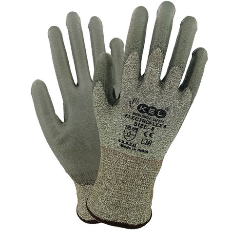ElectroFlex 5- 13G Seamless Knitted PU Gloves - CUT LEVEL 5 GLOVES ...