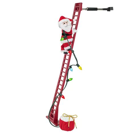Mr Christmas Super Climbing Plush Santa Floor Decor