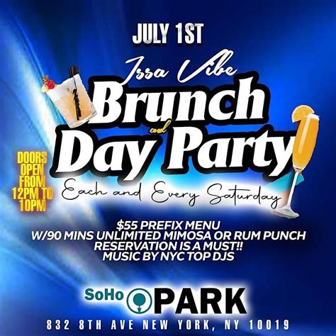 Issa Vibe Saturday Brunch @ SohoPark Restaurant, SoHo Park, New York, 1 ...