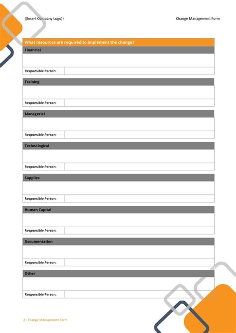 Management of Change Form Example 的图像结果