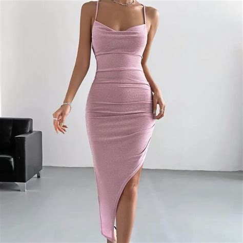 SHEIN Women's Pink Dress | Depop