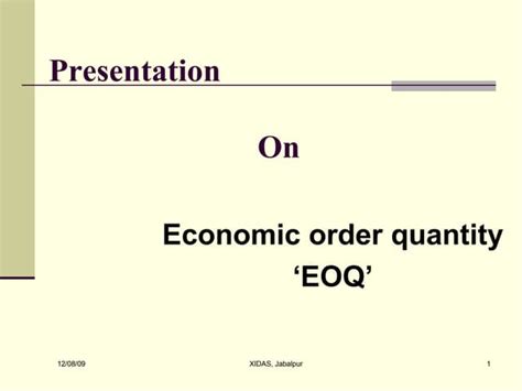 Image result for Economic order quantity examples