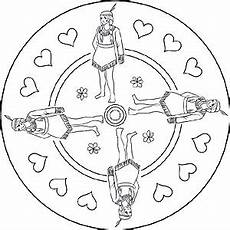 ausmalbild indianer mandala kinder mandala cowboy und indianer im wilden westen ausmalbild indianer mandala kinder mandala cowboy und indianer im wilden westen
