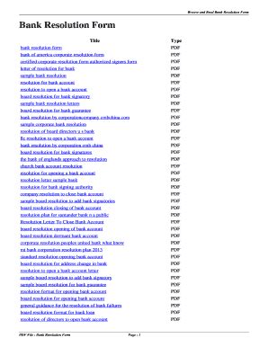 Fillable Online cogideck ddns Bank Resolution Form - cogideckddnsnet ...