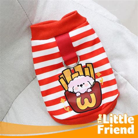 Promo Baju Anjing Poodle Kecil Lucu Anabul Betina Jantan Garis French ...