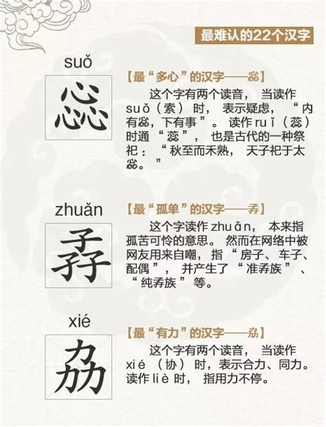 史上最难认的22个汉字