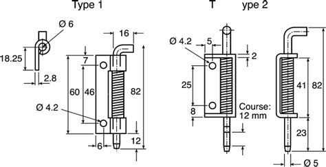 1214314 Pinet | Pinet Stainless Steel Latch Hinge, Bolt-on Fixing, 82mm ...