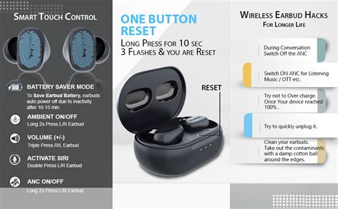 Blaupunkt BTW09 Hybrid ANC Moksha in Ear Earbuds with 35dB I HD Sound I ...