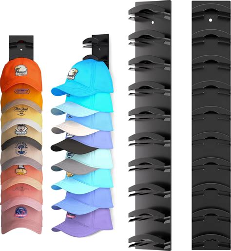 Amazon.com: Hat Organizer for Baseball Caps 2Pack, Hat Rack for Wall ...