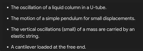 Give examples of SHM in which elastic constant or not involved - Brainly.in