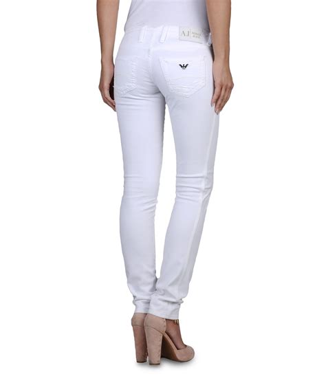 Ripped White Skinny Jeans For Women