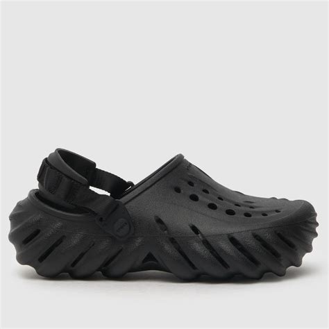 Mens Black Crocs Echo Clog Sandals | schuh