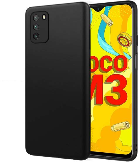 HELLO ZONE Exclusive Matte Finish Soft Back Case Rubber Cover for Poco ...